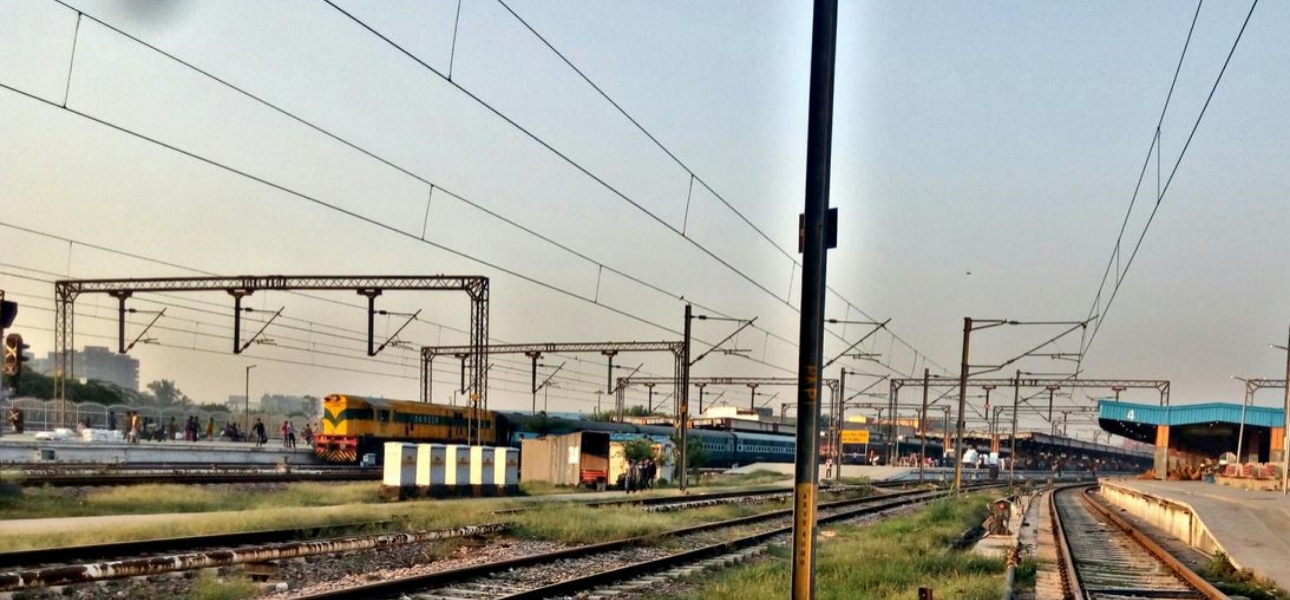 Overhead Electrification (OHE) work at Kasimpur Kheri and Baoli stations, including Part-B: Gokulpur Saboli (GPSL) halt with 1 platform